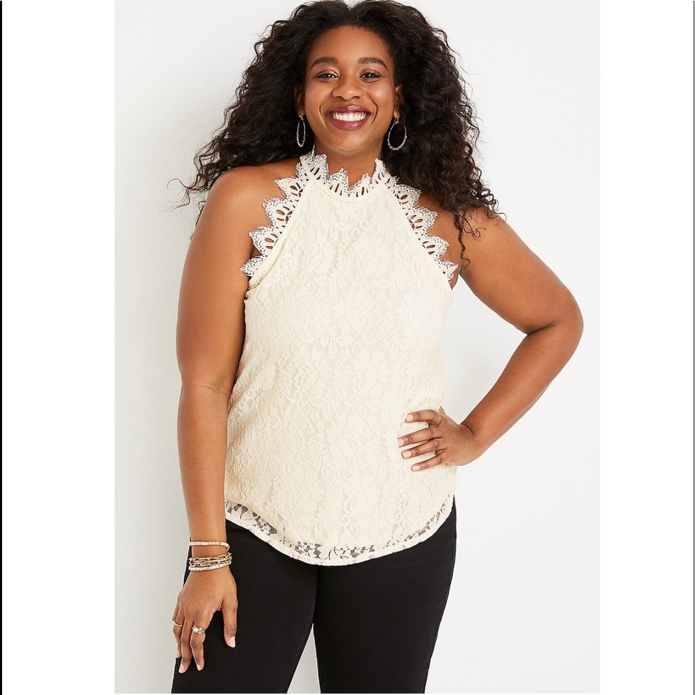 BRAND NEW!!! Maurices Lace Halter Top